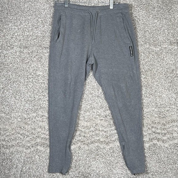YoungLA Jogger Mens Large Gray Heather Gray Performance Sweatpants Drawstring - Picture 1 of 9